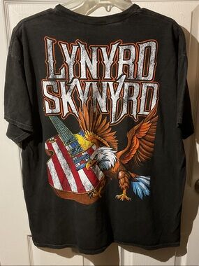 Lynyrd Skynyrd Black Short Sleeve Graphic Band Tee
